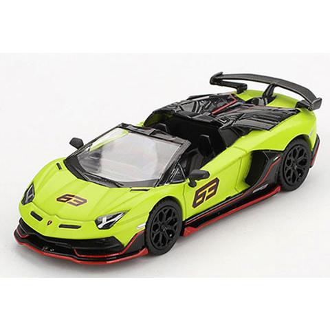 MINI-GT 1/64 ランボルギーニ アヴェンタドール SVJ 63 ロードスター Verde ...