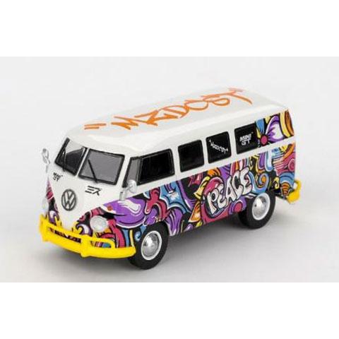 MINI-GT 1/64 フォルクスワーゲン T1 マイクロバス ミズ デザイン(左ハンドル) (M...