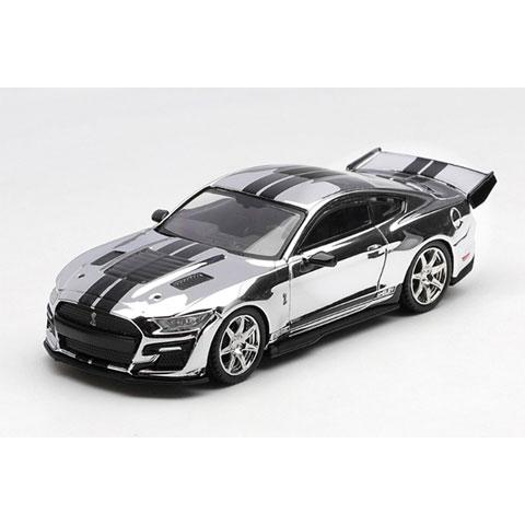 MINI-GT 1/64 シェルビー GT500 ドラゴンスネーク コンセプト クロムシルバー (左...