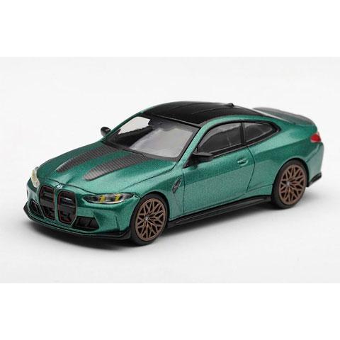 MINI-GT 1/64 BMW M4 CS フローズンアイル オブ マン グリーンメタリック (左...