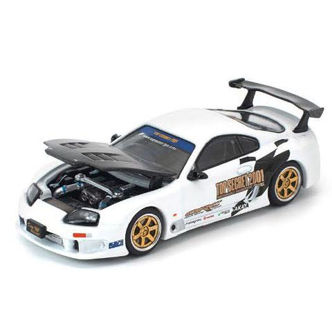 POP RACE 1/64 トップシークレット GT300 スープラ ホワイト (PR640364)