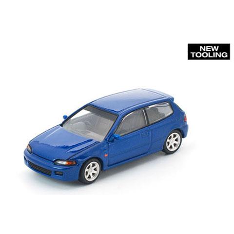 POP RACE 1/64 ホンダ シビック EG6 ブルー (PR640475)