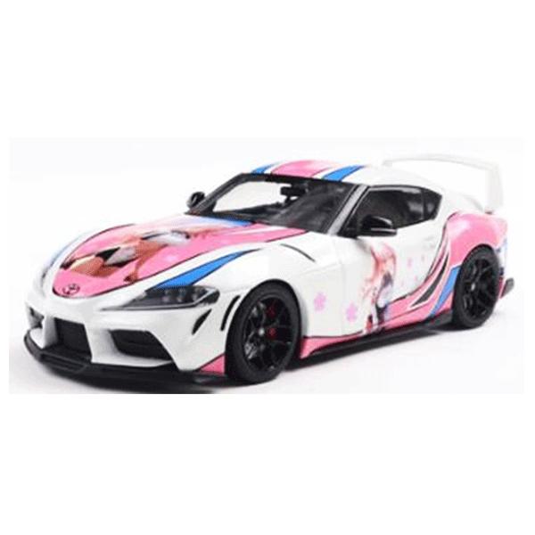 SOLIDO 1/18 トヨタ GR スープラ ソリドワークス 痛車 2024 (ホワイト/ピンク)...