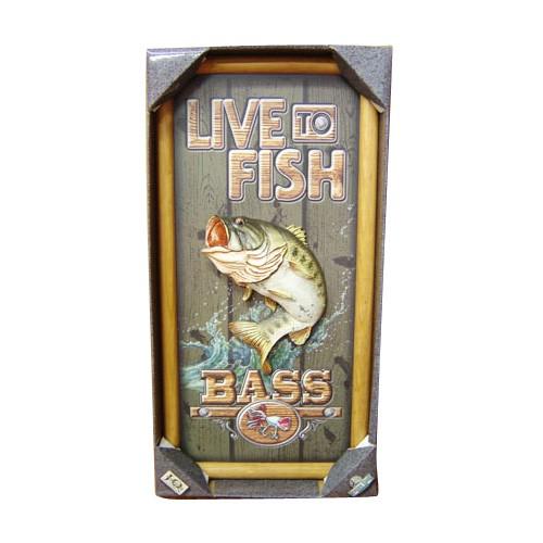 Rivers Edge/リバースエッジ　Live To Fish Pub Sign #1185　3D...