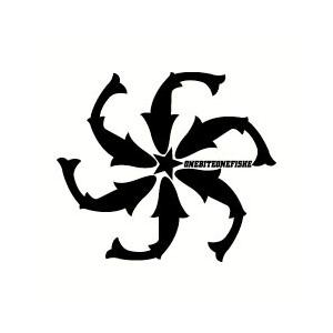 ONEBITE ONEFISHE/ワンバイトワンフィッシュ　カットステッカー　FU-SHA/風車15...