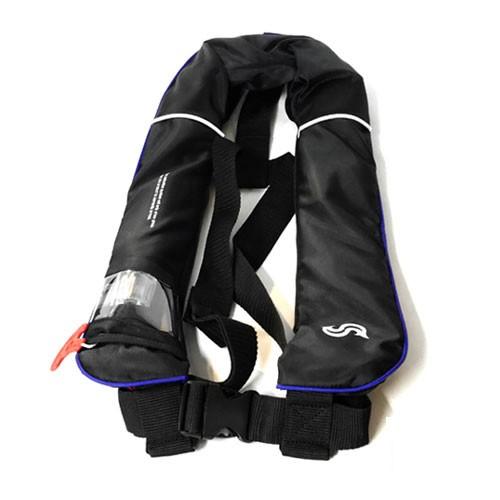 【桜マーク付】　ブルーストーム　膨張式ライフジャケット　サスペンダータイプ　BSJ-2520RS　自...