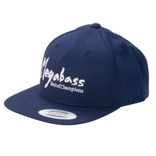 メガバス　ブラッシュスナップバックキャップ　ネイビー/ホワイト　Megabass CAP BRUSH...