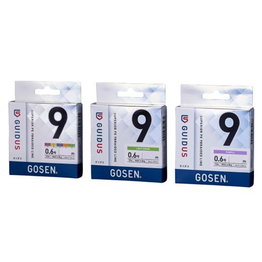 【全3色】ゴーセン　ガイダス PE×9　200m