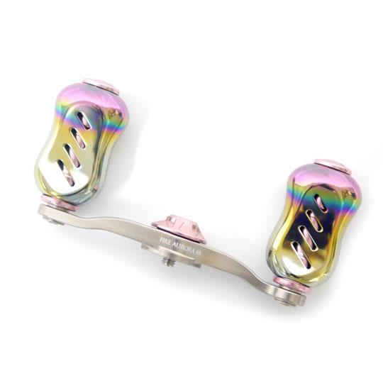 フィッシュアロー×リブレ　渓流ベイトフィネスハンドル　ファイヤーオーロラ68mm　フィーノノブ　Fi...