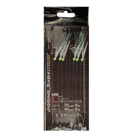 ジーク　ジギングサビキ　3本針　2セット入　ZEAKE　JIGGING SABIKI　