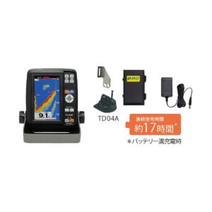ホンデックス ポータブル魚探 PS-610C2-BM BMOバッテリーセット - 最