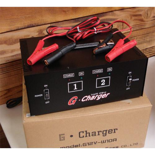 ガイア　デュアルチャージャー　バッテリーチャージャー　2台充電　 【G12V-W10A】