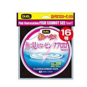 DUEL（デュエル） DUEL 12号 40LB 50m巻き 魚に見えないピンクフロロ