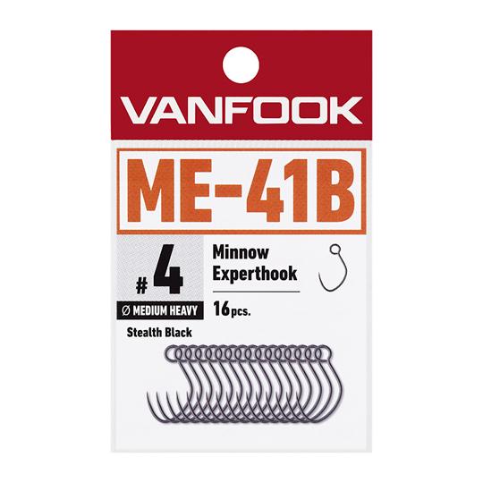 ヴァンフック　ミノーエキスパートフック　ミディアムヘビーワイヤー　バーブレス　ME-41B　16本入...