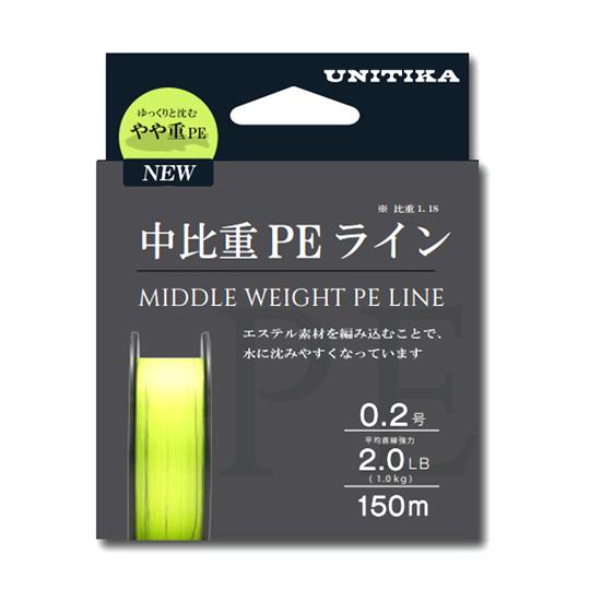 【全2色】ユニチカ　中比重PEライン　150m