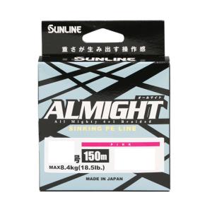 サンライン（SUNLINE） オールマイト 150m 0.6号 ピンク 高比重 PE