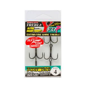デコイ　Y-F33F　トレブル　シルキーブラック　＃1/0-＃4/0　DECOY　Treble