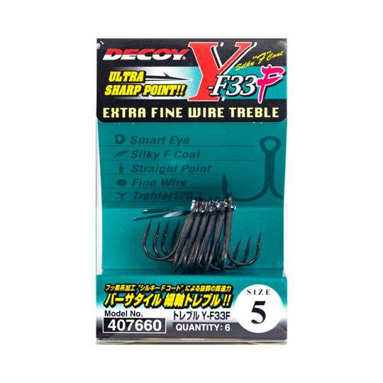 デコイ　Y-F33F　トレブル(シルキーブラック)　