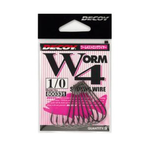 デコイ　ワーム4　ストロングワイヤー　NSブラック　DECOY　Worm4　Storong Wire　