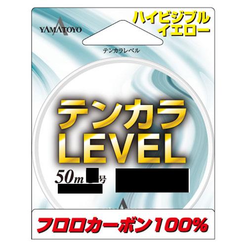 山豊テグス テンカラレベル50m 蛍光イエロー 4号