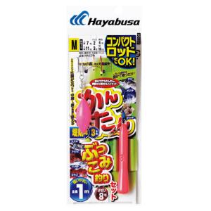 ハヤブサ　コンパクトロッド　かんたんぶっこみ釣りセット　3本鈎　Hayabusaの商品画像