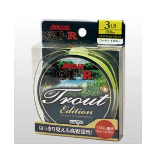サンヨーナイロン APPLAUD GT-R トラウト エディション 150m 3LB スーパーグリー...