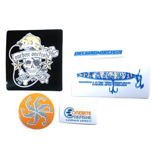 ONEBITE ONEFISHE/ワンバイトワンフィッシュ　ステッカーアソート　各Type（5枚入り...