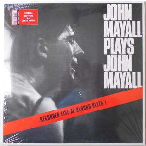 ■新品■John Mayall ジョン・メイオール/plays John Mayall -recorded live at Klooks Kleek!(LP) カラー(CLEAR)レコード｜backpagerecords