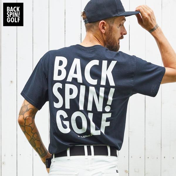 BACK SPIN! バックスピン ビッグロゴ ポケット Tシャツ かっこいい シンプル メンズ ゴ...