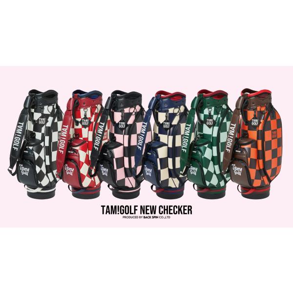 爆買 キャディバッグ メンズ ゴルフバッグ  おしゃれ チェック柄 ゴルフ 軽い レディース カート...