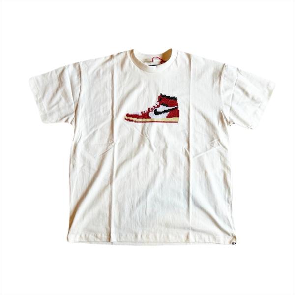 O.K. / クロスステッチ AJ1 S/S Tee / White