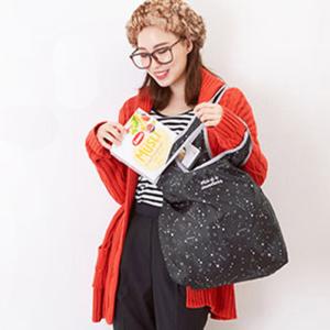 エコバッグ おしゃれ 折りたたみ 通販 ナイロン 保冷 北欧 保温 コンパクト ファスナー トートバッグ ジッパー 折りたたみ エコバック お買い物バッグ