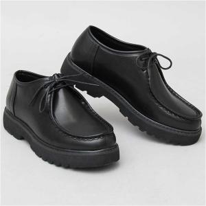 グラベラ 通販グラベラ 靴 メンズ glabella GLBT-204 ブランド フェイクレザー 革靴 厚底 厚底靴 ブラック 黒 紐靴 おしゃれ きれいめ カジュアルシューズ シン｜backyard-1
