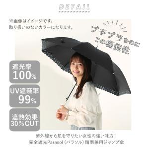 日傘 通販日傘 完全遮光 長傘 レディース 大...の詳細画像1