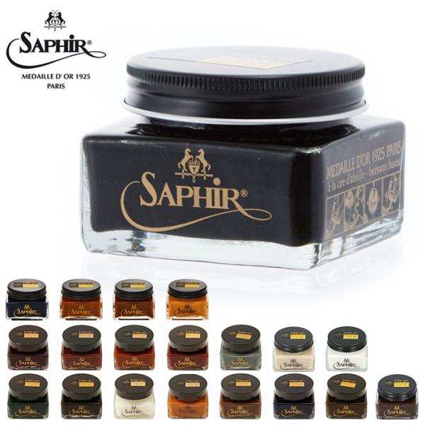 サフィール 革 クリーム サフィールノワール SAPHIR Noir クレム 1925 CREME ...