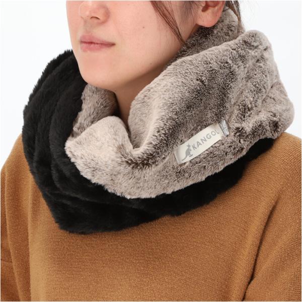 カンゴール スヌード KANGOL 通販 配色スヌード レディース ネックウォーマー おしゃれ ブラ...