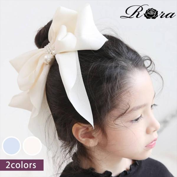 リボン 大きめ ヘアゴム キッズ 通販 ヘア ゴム 髪飾り 子供 子ども 子供用 女の子 卒園式 入...