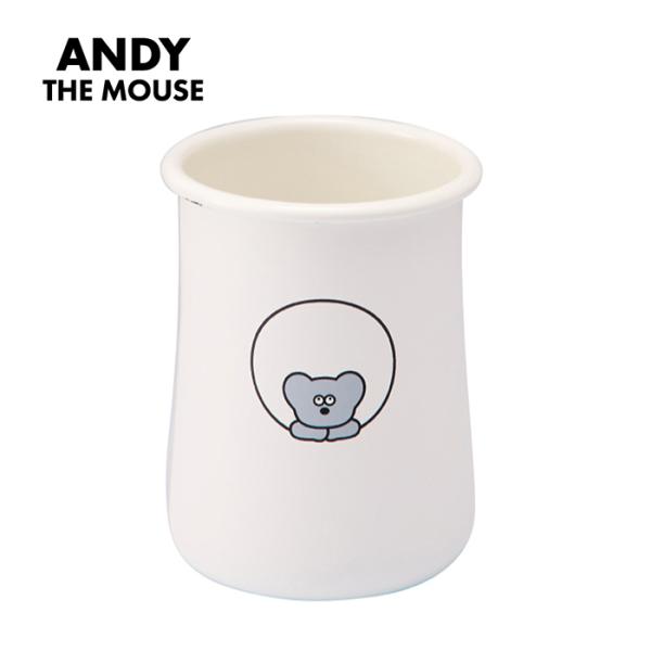 カトラリースタンド おしゃれ 通販 ねずみのANDY グッズ ホーローカトラリースタンド 箸立て 箸...