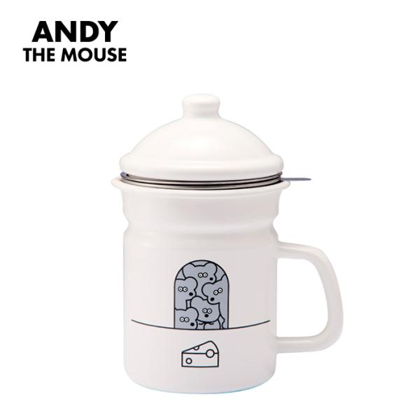 オイルポット おしゃれ 通販 ねずみのANDY グッズ ホーローオイルポット 琺瑯 ホーロー 活性炭...