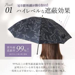 傘 レディース 大人 通販 長傘 47cm 晴...の詳細画像5