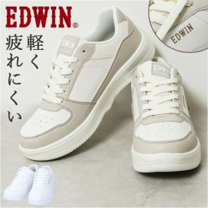 EDWIN エドウィン スニーカー レディース EDW-4314 通販 カジュアルシューズ フラットシューズ ローカットスニーカー 紐靴 ひも靴 運動靴 軽量 軽い 靴｜backyard