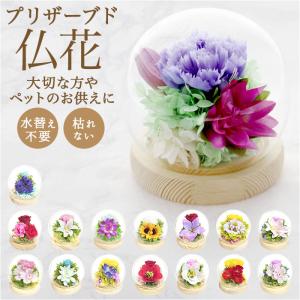 お供え ガラスドーム 供養 仏花 通販 フラワー...の商品画像