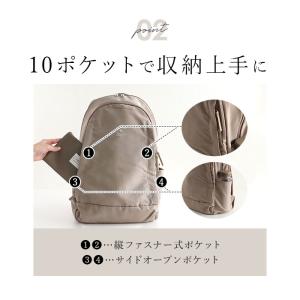 アネロ 通販アネロ リュック 10ポケット レ...の詳細画像4