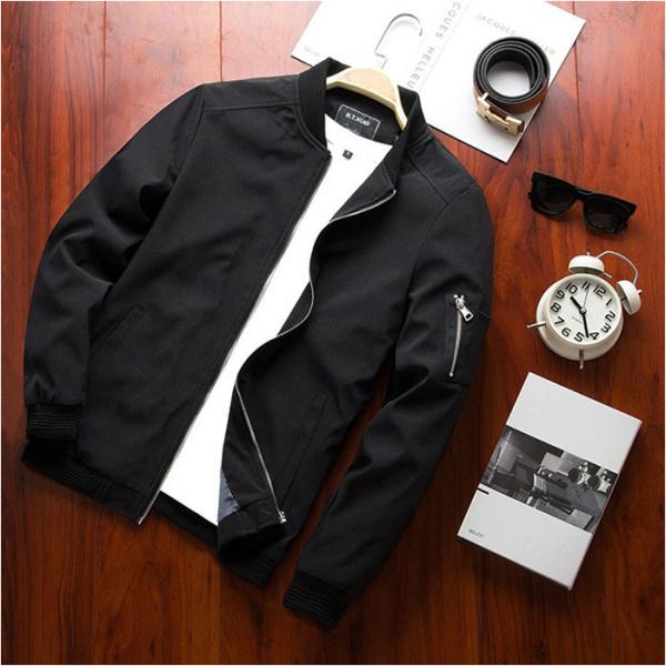 ジャケット 通販 メンズ 薄手 フライトジャケット スタジャン ブルゾン ジップジャケット アウター...