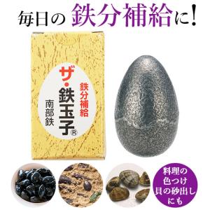 鉄玉子 南部鉄 ザ・鉄玉子 鉄分補給 鉄卵 鉄たまご 南部鉄器 卵型 やかん 湯沸かし 鉄分 漬物 色出し 黒豆 ツヤ出し 貝 砂出し 色付け