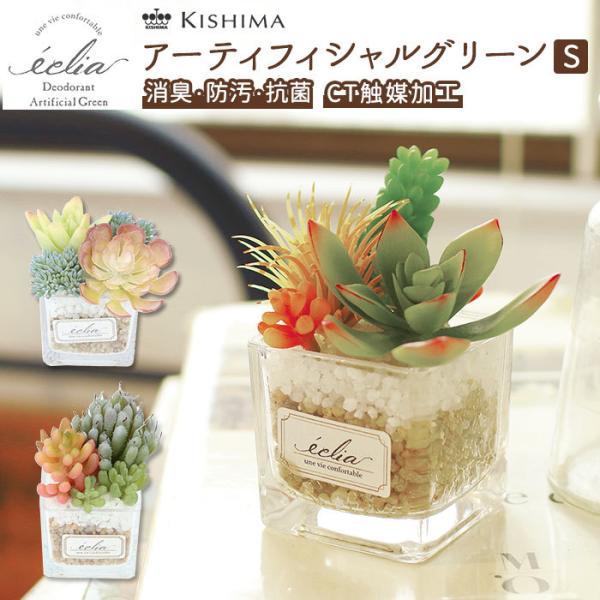 多肉植物 観葉植物 フェイク s 通販 おしゃれ 小さい CT触媒 消臭アーティフィシャルグリーン ...