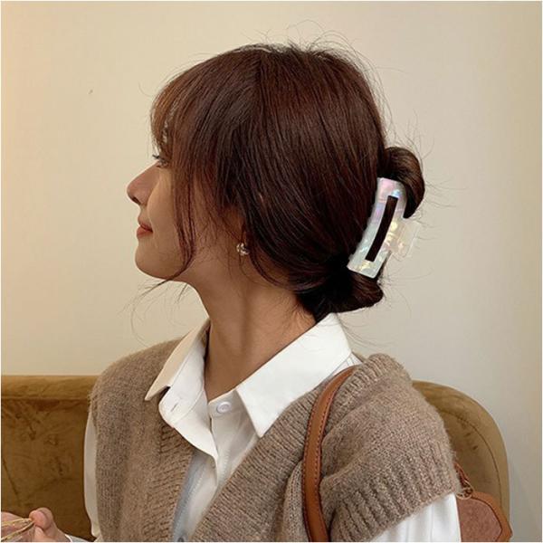 ヘアクリップ 韓国 通販 バレッタ バンスクリップ 髪どめ まとめ髪 ヘアアクセサリー ヘアアレンジ...