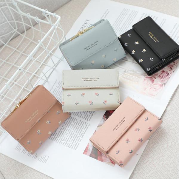 財布 レディース 三つ折り 通販 折りたたみ財布 折り畳み財布 大容量 ミニウォレット ミニ財布 コ...