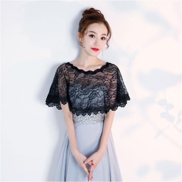 結婚式 ショール ボレロ 通販 レース フォーマル ケープ風 かぶり 披露宴 パーティー 二次会 パ...