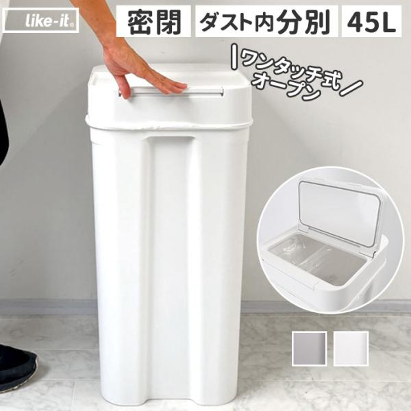 ゴミ箱 通販ゴミ箱 ふた付き 45l おしゃれ 大容量 ごみ箱 ダストボックス ごみばこ 蓋付き ふ...